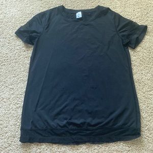 Senita Black Workout Top